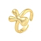 Brass Letter Open Cuff Rings for Women, Cadmium Free & Lead Free, Adjustable, Real 18K Gold Plated, Letter Y, 15~16.5x7~16.5mm