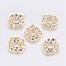 Brass Pendants, Long-Lasting Plated, Rhombus, Nickel Free, Real 18K Gold Plated, 29.5x25x3mm, Hole: 1.8mm