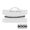 Non-magnetism Hematite Bradided Bead Bracelets for Women Men, Round