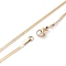 PVD Vacuum Plating 304 Stainless Steel Snake Chains Necklaces, with Lobster Clasps, Golden, 17.7 inch(45cm), 2mm