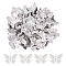 304 Stainless Steel Pendants, Butterfly, Stainless Steel Color, 11x15.5x3mm, Hole: 1mm, 300pcs/box