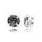 Preciosa® MAXIMA Crystal in Sew-On Cup, Czech Crystal, 719 37 080 Chaton(Round), Silver, 00030 260 NightFall, SS34(7.05~7.25mm)