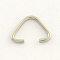 Tarnish Resistant 304 Stainless Steel Triangle Rings, Buckle Clasps, Fit For Top Drilled Beads, Webbing, Strapping Bags, Stainless Steel Color, 10x13x1mm