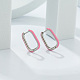 Овальные серьги-подвески из нержавеющей стали 304 CL6845-3-1