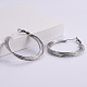 6 пара тройных серег-колец из нержавеющей стали TG0957-1-5