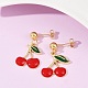 Серьги-гвоздики из латуни EJEW-Q045-05G-5