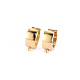 Фурнитура для сережек-колец Huggie Hoop из нержавеющей стали 304 STAS-S116-261G-1