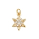 Латунные микро проложить кубического циркония подвески KK-H077-02G-05-1