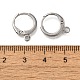 Фурнитура для сережек-колец из нержавеющей стали 304 с защитой от потускнения STAS-C112-01P-3