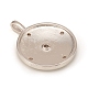 Латунные микро проложить кубического циркония подвески KK-D160-57P-3