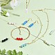 10шт тройной натуральный аметист круглые подвески из бисера PALLOY-SW00003-01-5
