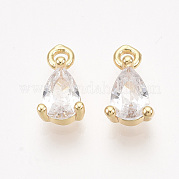 Латунь подвески циркония кубической KK-T038-562G-NF