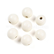 Расписные бусы из натурального дерева WOOD-A018-16mm-04