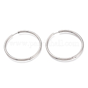 Серьги-кольца Huggie Hoop из нержавеющей стали 201 EJEW-O095-02F