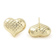 Серьги латунные гвоздики EJEW-K276-04G