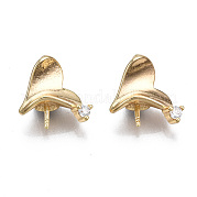 Латунный микро-паве прозрачный кубический цирконий KK-S356-340-NF