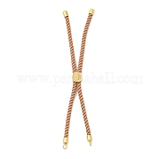 Серебряные браслеты из витого нейлонового шнура DIY-B066-03G-21