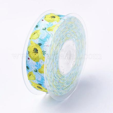 Полиэстер Grosgrain ленты SRIB-F005-25mm-02-1