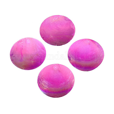 Подвески из натуральной ракушки капиз SSHEL-T017-15B-1