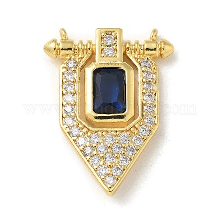 Латунные подвески из микро-паве KK-U046-04G-01-1
