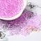 Transparent Colours Glass Seed Beads, Rondelle, Violet, 6/0, 4x3mm, Hole: 1.4mm, about 5700pcs/pound