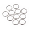 CCB Plastic Linking Rings, Ring, Silver Color Plated, 18x2mm, Inner Diameter: 13.5mm