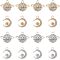 UNICRAFTALE 32Pcs 2 Styles 2 Colors Planet Pendants Crescent Moon Charms Alloy Pendants with Rhinestone 15~15.5mm Rhinestone Planet Charms Crescent Moon Necklace Pendants for Jewelry Making