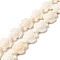 Synthetic Howlite Beads, Dyed, Turtle, Seashell Color, 17~18x13~14x6.5~7.5mm, Hole: 1mm, about 23pcs/strand, 15.04 inch(38.2cm)