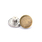 Alloy Button Pins for Jeans, Nautical Buttons, Garment Accessories, Round, Antique Bronze, 20mm