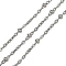 304 Stainless Steel Satellite Chains, Soldered, with Spool, Stainless Steel Color, 16mm, about 82.02 Feet(25m)/Roll