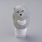 Creative Portable 80ml Silicone Points Bottling, Shower Shampoo Cosmetic Emulsion Storage Bottle, Cartoon Bear, Gray, 110x53mm, Capacity: about 80ml