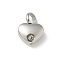 304 Stainless Steel Rhinestone Pendants, Heart, Stainless Steel Color, Crystal, 16.5x12.5x6mm, Hole: 5mm