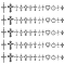 130Pcs 13 Styles Tibetan Style Cross Alloy Pendants, Mixed Shapes, Antique Silver, 19~38x11.5~20x1.5~4mm, Hole: 1.2~2.5mm, 10pcs/style