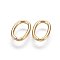 304 Stainless Steel Open Jump Rings, Oval, Golden, 10x6.5x1.2mm