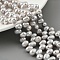 Dyed Natural Cultured Freshwater Pearl Beads Strands, Top Drilled, Rice, Gainsboro, 6~7mm, Hole: 0.6mm, about 35pcs/strand, 7.09 inch(18cm)