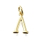 Brass Pendants, With Jump Ring, Long-Lasting Plated, Lead Free & Cadmium Free, Rack Plating, Real 18K Gold Plated, Symbol, 12.5x8.5x2mm, Hole: 3mm