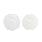Autumn Resin Vegetable Beads, Pumpkin, White, 12.5~13x10mm, Hole: 1.5mm