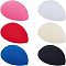 FINGERINSPIRE 6 Colors Teardrop Fascinator Hat Base 12.7x10cm EVA Millinery Base Cocktail Hats Making Base, Women Hat Craft Material Supply For Making Party Wedding Church Hat