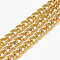 Unwelded Aluminum Curb Chains, Gold, 14x10x2.7mm