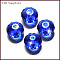K9 Glass, Imitation Austrian Crystal Beads, Grade AAA, Faceted, Rondelle, Blue, 10x7mm, Hole: 0.9~1mm