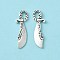 Alloy Pendants, Cadmium Free & Lead Free, Sword, Antique Silver, 25x6x2mm, Hole: 2mm