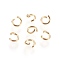 304 Stainless Steel Open Jump Rings, Golden, 21 Gauge, 4x0.7mm, Inner Diameter: 2.5mm, 1000pcs/bag