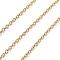 10M Brass Cable Chains, Soldered, Cadmium Free & Nickel Free & Lead Free, with Spool, Real 18K Gold Plated, 2.5x2.3x2.3mm