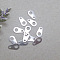 Non-Tarnish 316 Surgical Stainless Steel Chain Tabs, Chain Extender Connectors, Oval, Stainless Steel Color, 9x5mm