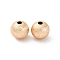 Brass Beads, Cadmium Free & Nickel Free & Lead Free, Round, Real 18K Gold Plated, 15.5x16x16mm, Hole: 3.5mm
