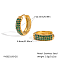 Stainless Steel Hoop Earrings, with Cubic Zirconia, Real 18K Gold Plated, 12.5x4.6mm