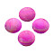 Spray Painted Natural Capiz Shell Pendants, AB Color, Disc Charms, Magenta, 50x0.5~1mm, Hole: 1.4~1.5mm