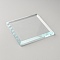 Glass Display Pedestals for Jewelry Display, Suqare, Clear, 10x10x1cm