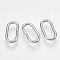 Non-Tarnish 304 Stainless Steel Linking Rings, Oval, Stainless Steel Color, 10x5x1mm, Hole: 8x3mm
