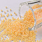 12/0 Grade A Round Glass Seed Beads, Ceylon, Navajo White, 2x1.5mm, Hole: 0.7mm, about 48500pcs/pound
